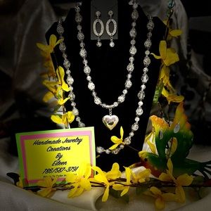 Handmade Necklace, Earrings and Bracelet